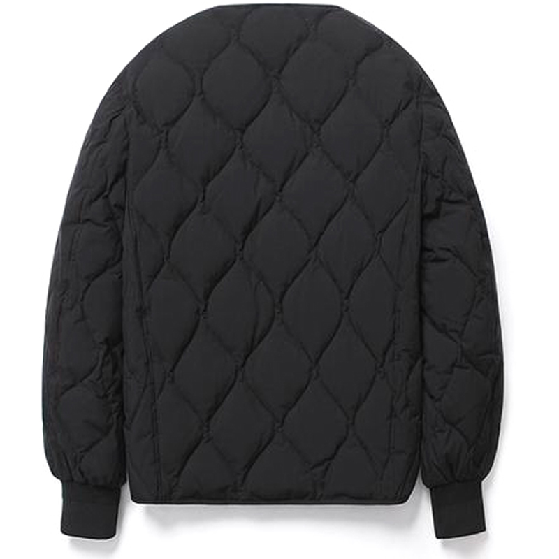 Black Warm Air Duck Down Cardigan Padding Jackets
