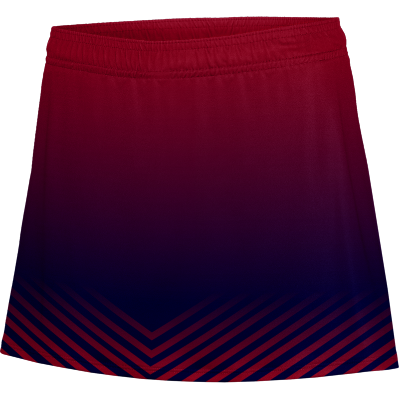 Women Blue & Red Tennis Wear Skirt